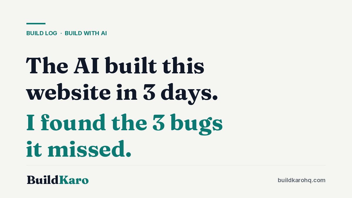 I Built This Website in 3 Days for ₹2,999 — Full Build-Log